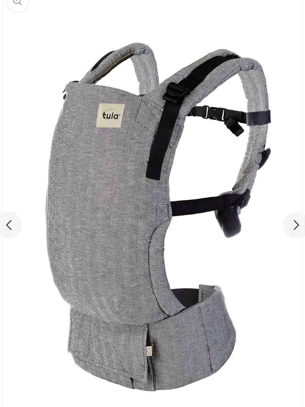 Tula Gray Herringbone Diaper Cover and Carrier Accessory